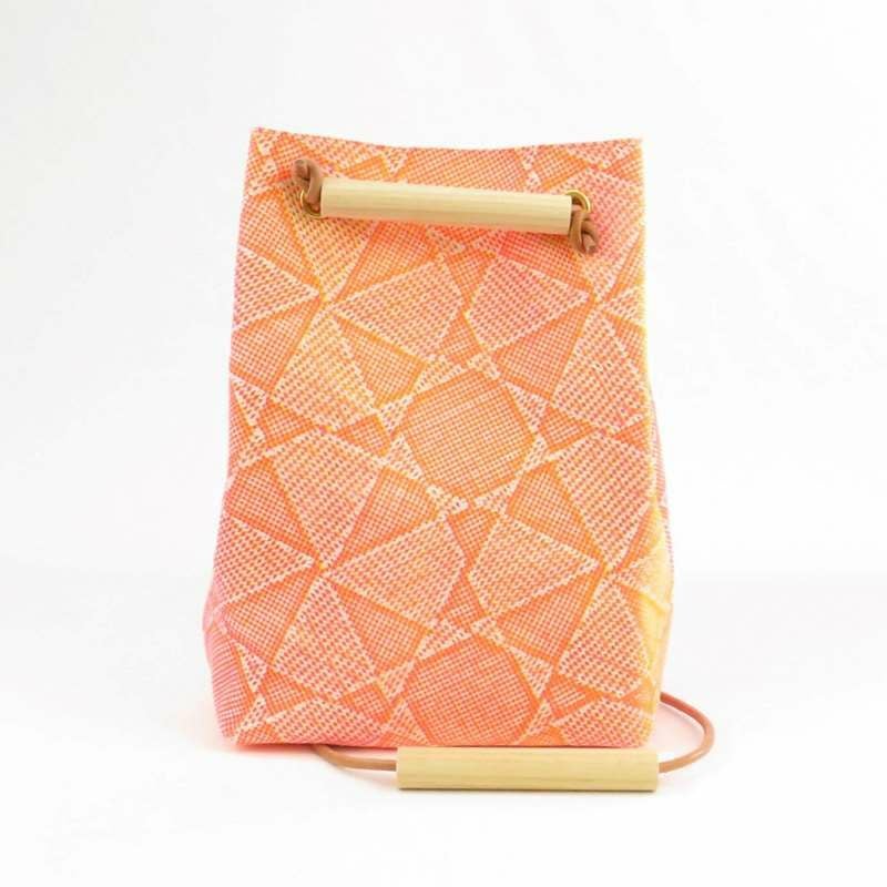 YUICHI TACHIYAMA karuta leather bag orange×blue ユウイチタチヤマ カルタ レザー バッグ 鞄 かばん カバン オレンジー×ブルー YTYkaruta012