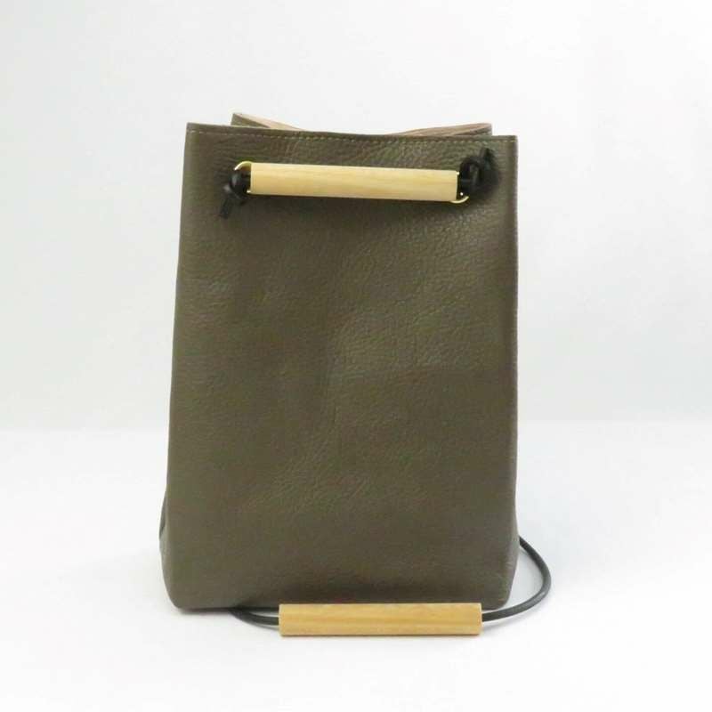YUICHI TACHIYAMA karuta leather bag curry fango ユウイチタチヤマ カルタ レザー バッグ 鞄 かばん カバン YTYkaruta019