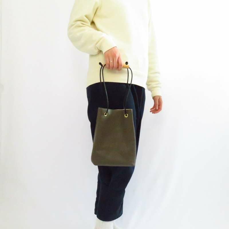 YUICHI TACHIYAMA karuta leather bag curry fango ユウイチタチヤマ カルタ レザー バッグ 鞄 かばん カバン YTYkaruta019