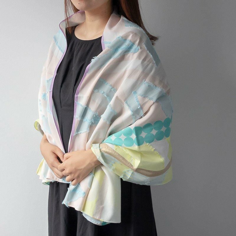 POLS ポルス キュプラストール Yama柄 S-CU-YMA-150M-001-GRYL