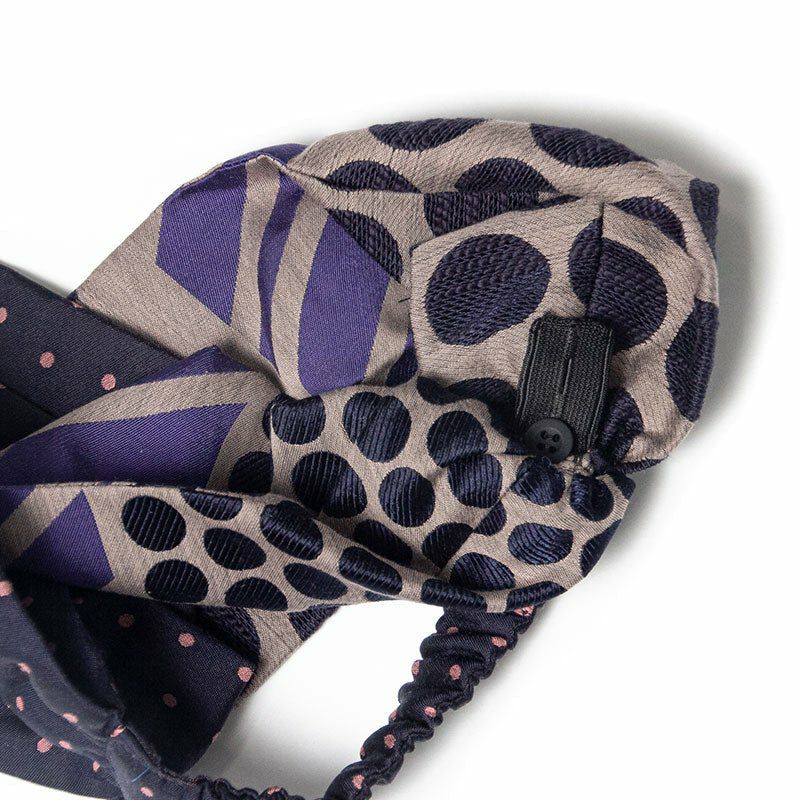 POLS ポルス ヘアバンド ネイビー AHB-DOTS-01