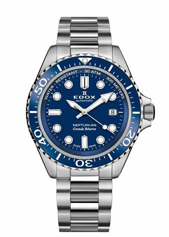 EDOX NEPTUNIAN GRANDE RESERVE DATE AUTOMATIC エドックス 