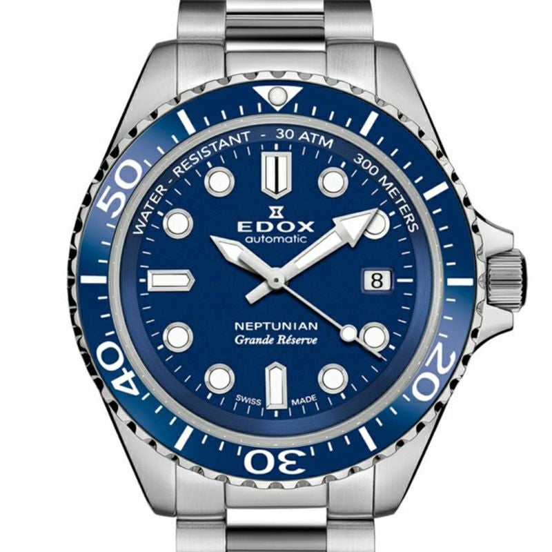 EDOX NEPTUNIAN GRANDE RESERVE DATE AUTOMATIC エドックス