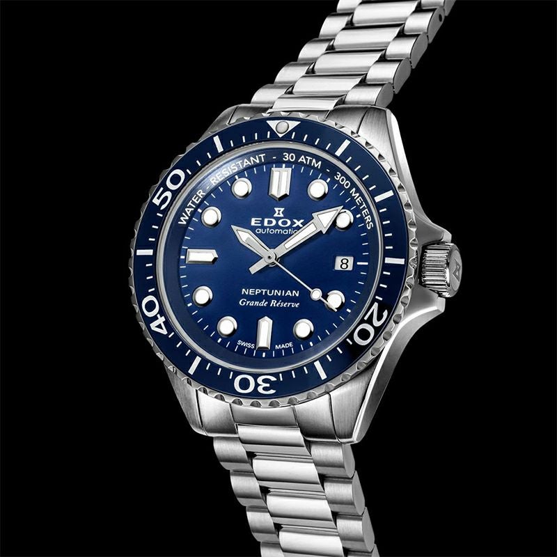 EDOX NEPTUNIAN GRANDE RESERVE DATE AUTOMATIC エドックス