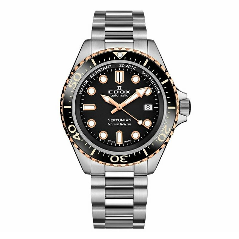 EDOX NEPTUNIAN GRANDE RESERVE DATE AUTOMATIC エドックス