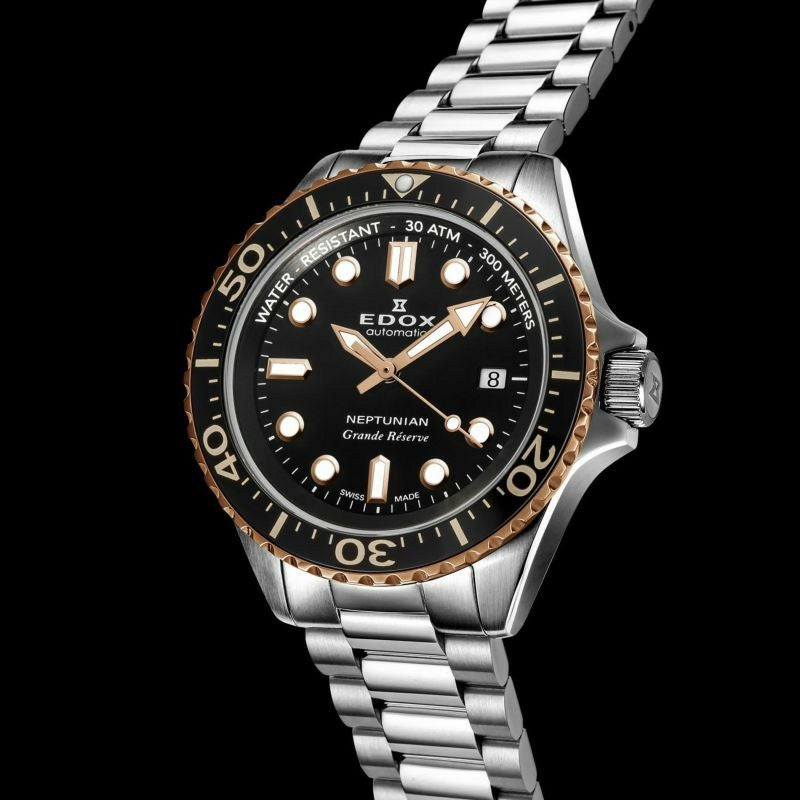 EDOX NEPTUNIAN GRANDE RESERVE DATE AUTOMATIC エドックス