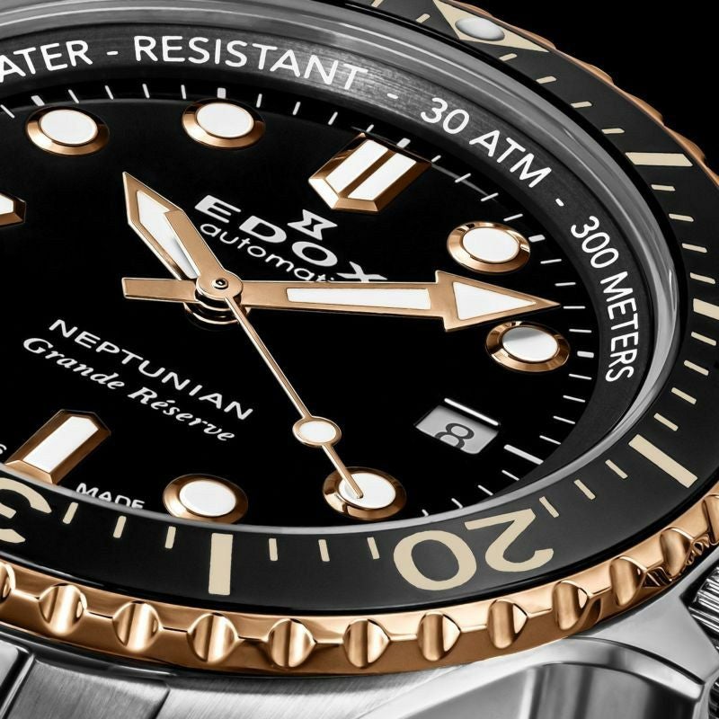 EDOX NEPTUNIAN GRANDE RESERVE DATE AUTOMATIC エドックス