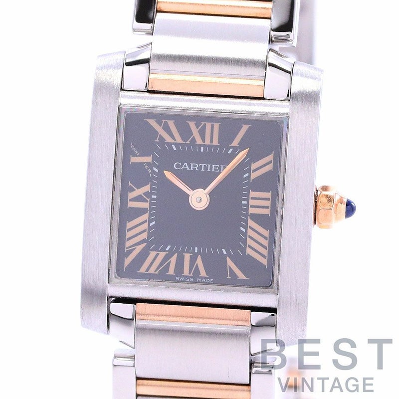 【中古】CARTIER TANK FRANCAISE SMALL MODEL 2009 CHRISTMAS ASIA LIMITED カルティエ タンクフランセーズ SM 2009年クリスマス アジア1200本限定 W5010001