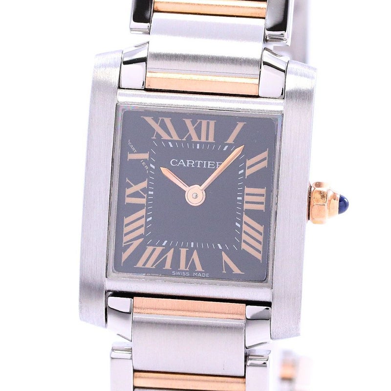 【中古】CARTIER TANK FRANCAISE SMALL MODEL 2009 CHRISTMAS ASIA LIMITED カルティエ タンクフランセーズ SM 2009年クリスマス アジア1200本限定 W5010001