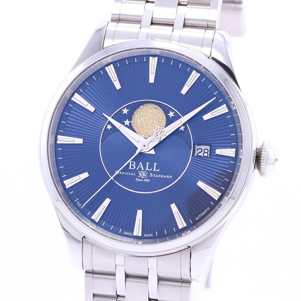 中古】BALL WATCH TRAINMASTER MOONPHASE ボール・ウォッチ トレイン