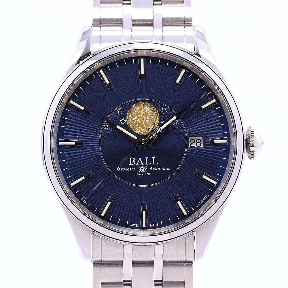 中古】BALL WATCH TRAINMASTER MOONPHASE ボール・ウォッチ トレイン