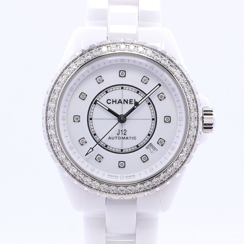 【中古】CHANEL <br>J12 CALIBER 12.1 DIAMOND BEZEL 38MM <br>シャネル <br>J12 キャリバー 12.1 ダイヤモンドベゼル 38MM <br>H7189