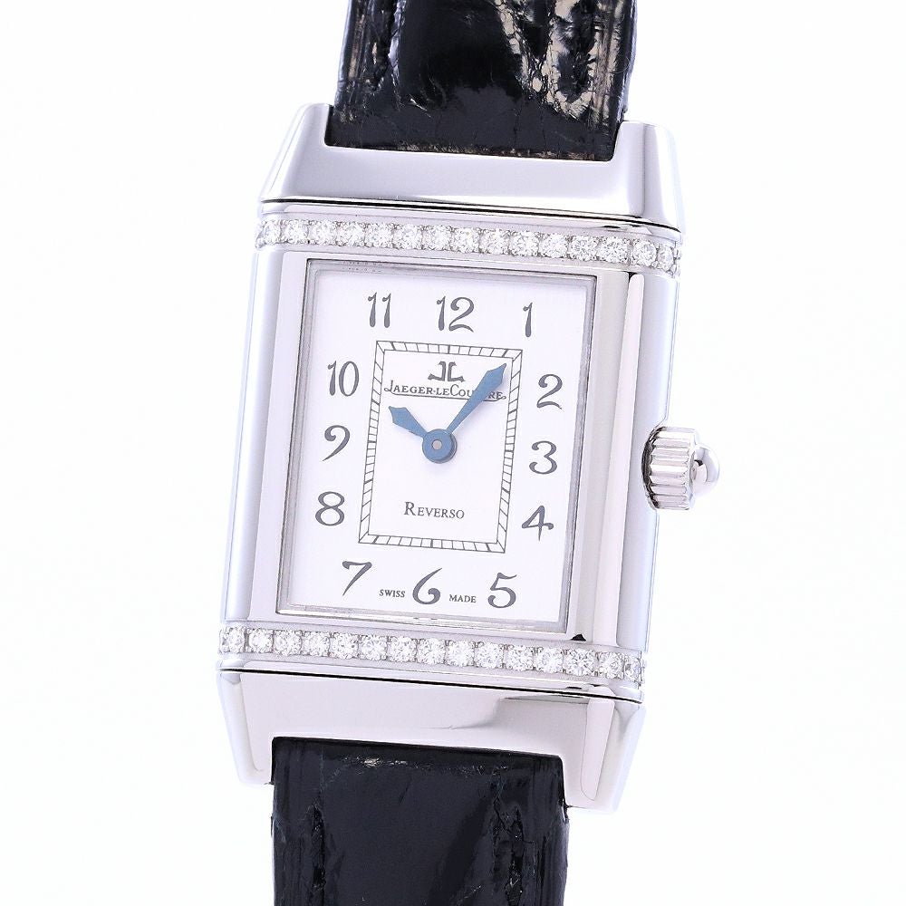 中古】JAEGER-LECOULTRE REVERSO FLORAL DIAMOND BEZEL ジャガー