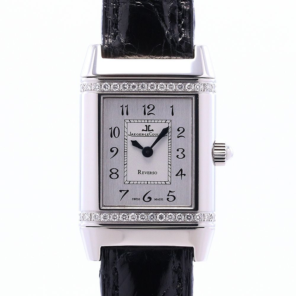 中古】JAEGER-LECOULTRE REVERSO FLORAL DIAMOND BEZEL ジャガー
