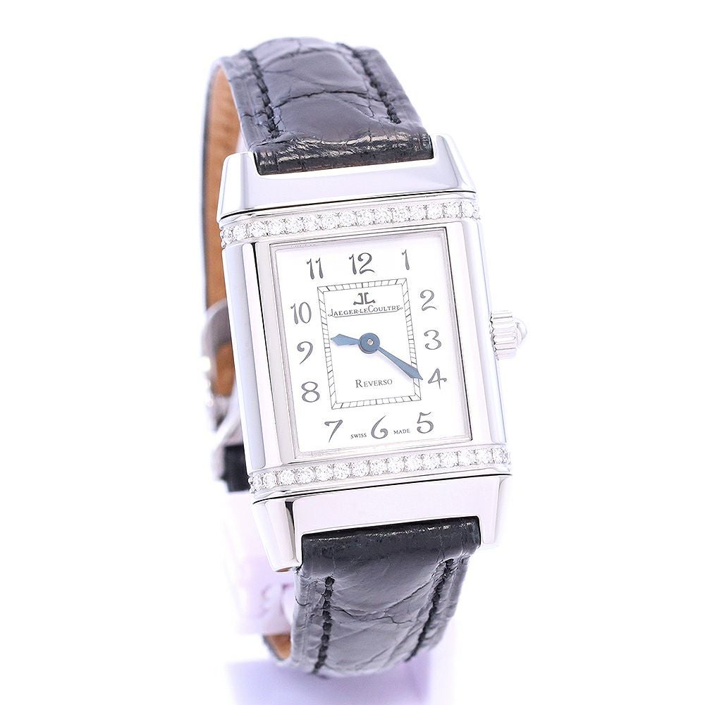 ジャガー・ルクルト JAEGER-LECOULTRE 265.8.08 レベルソ ダイヤベゼル クォーツ レディース _934788 ジャガー ルクルト レベルソ フローラル 265.8.08 ホワイトシェル