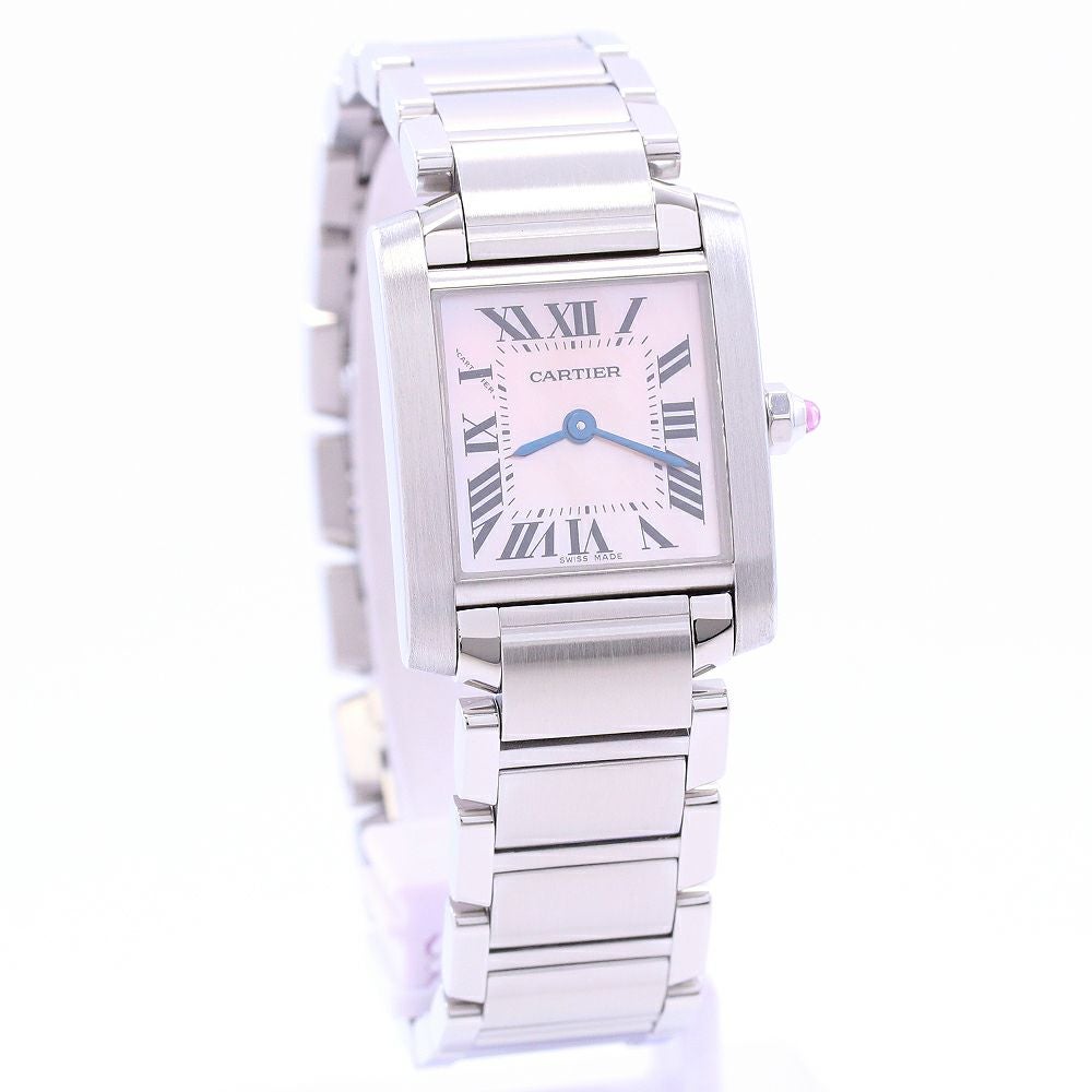 CARTIER カルティエ W51028Q3 タンクフランセーズ SM 腕時計 SS SS レディース [中古] 中古)CARTIER カルティエ タンク フランセーズ SM W51028Q3（商品ID