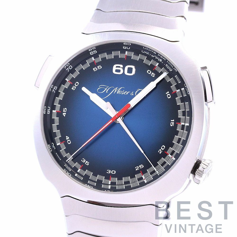 中古】H.MOSER STREAMLINER FLYBACK CHORNOGRAPH H.モーザー