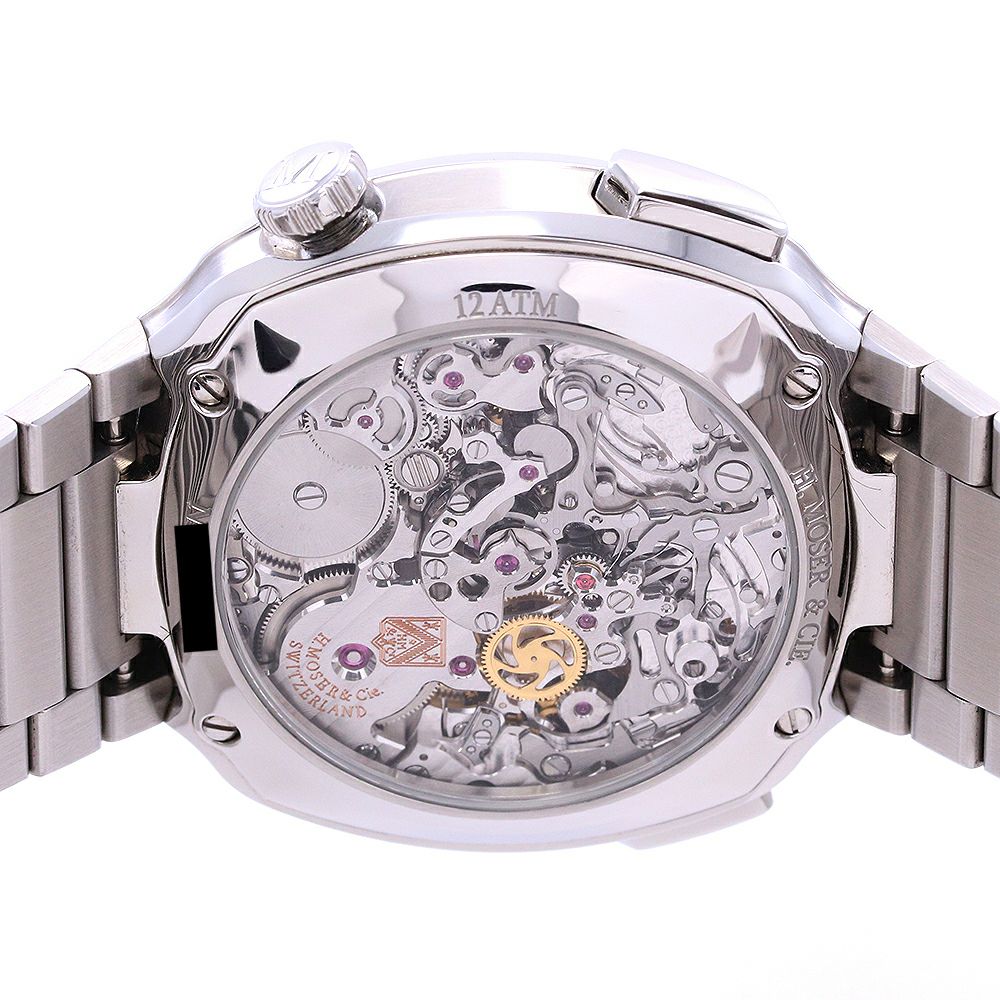 中古】H.MOSER STREAMLINER FLYBACK CHORNOGRAPH H.モーザー