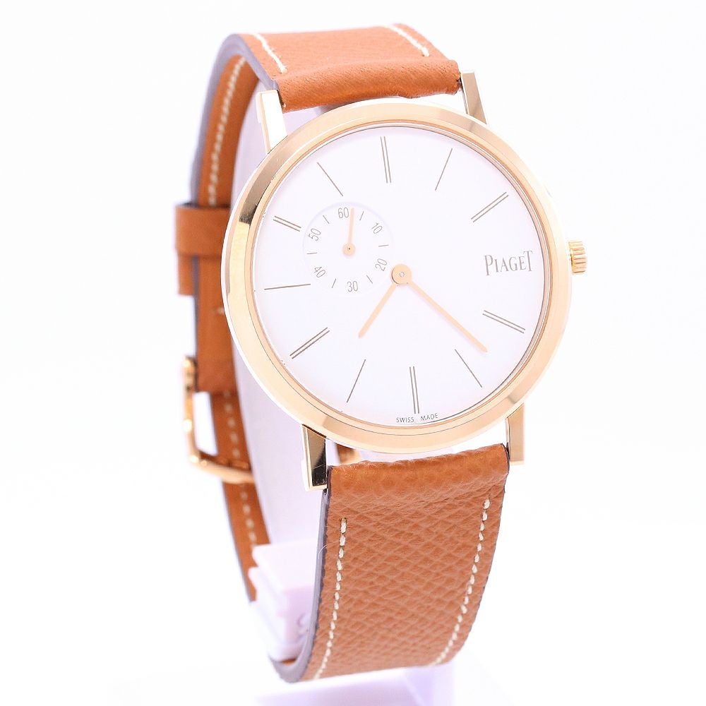 ピアジェ 【PIAGET】 アルティプラノ オリジン ウォッチ P11013 (G0A39105) レディース ホワイト K18ピンクゴールド 腕時計 時計 ALTIPLANO ORIGIN WATCH WHITE K18PG 【中古】 PIAGET - ピアジェ 【PIAGET】 アルティプラノ オリジン ウォッチ