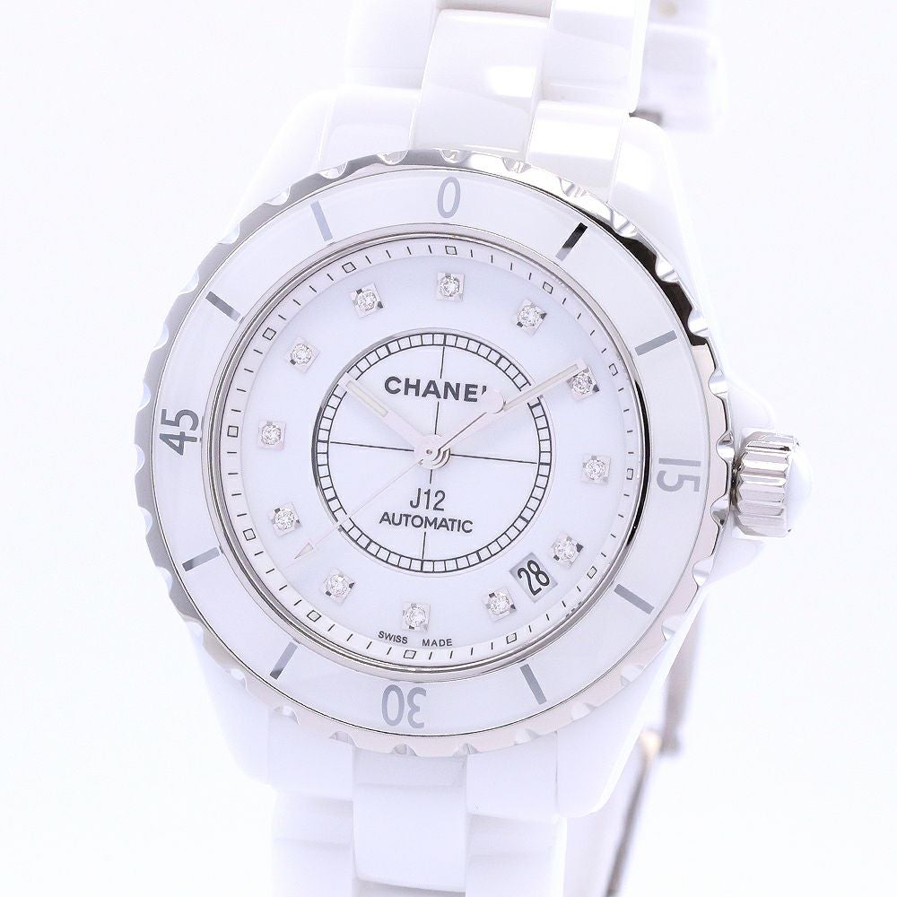 中古】CHANEL J12 WHITE CERAMIC AUTOMATIC 38MM シャネル J12