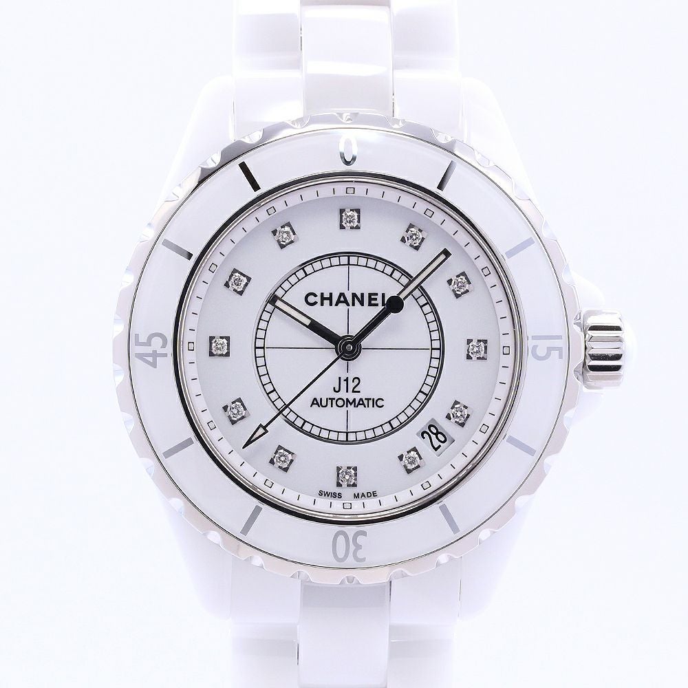 中古】CHANEL J12 WHITE CERAMIC AUTOMATIC 38MM シャネル J12