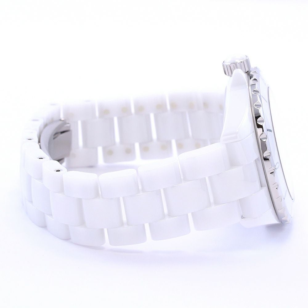 中古】CHANEL J12 WHITE CERAMIC AUTOMATIC 38MM シャネル J12
