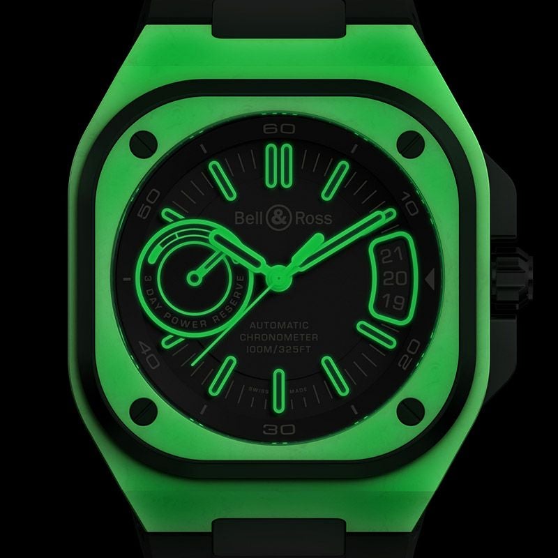 Bell ＆ Ross BR-X5 GREEN LUM ベル＆ロス BR-X5 グリーン ラム BRX5R