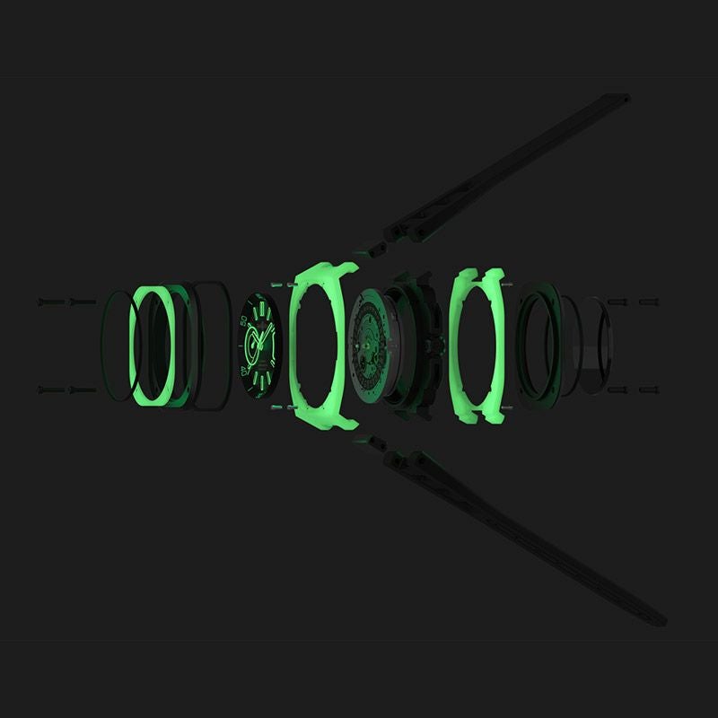 ベル＆ロス BR-X5 グリーン ラム BRX5R-LUM-TC/SRB