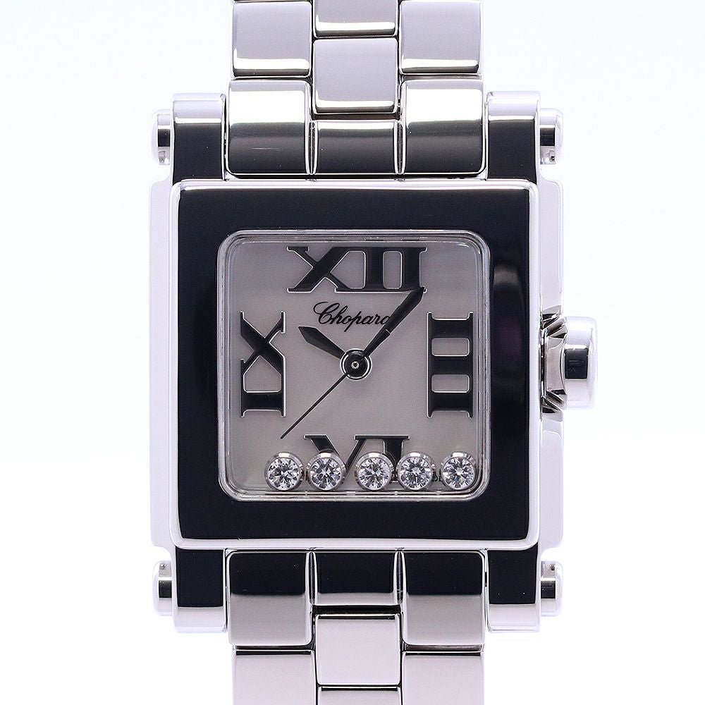 【中古】CHOPARD HAPPY SPORT SQUARE SMALL ショパール ハッピースポーツ スクエア スモール 278516-3006