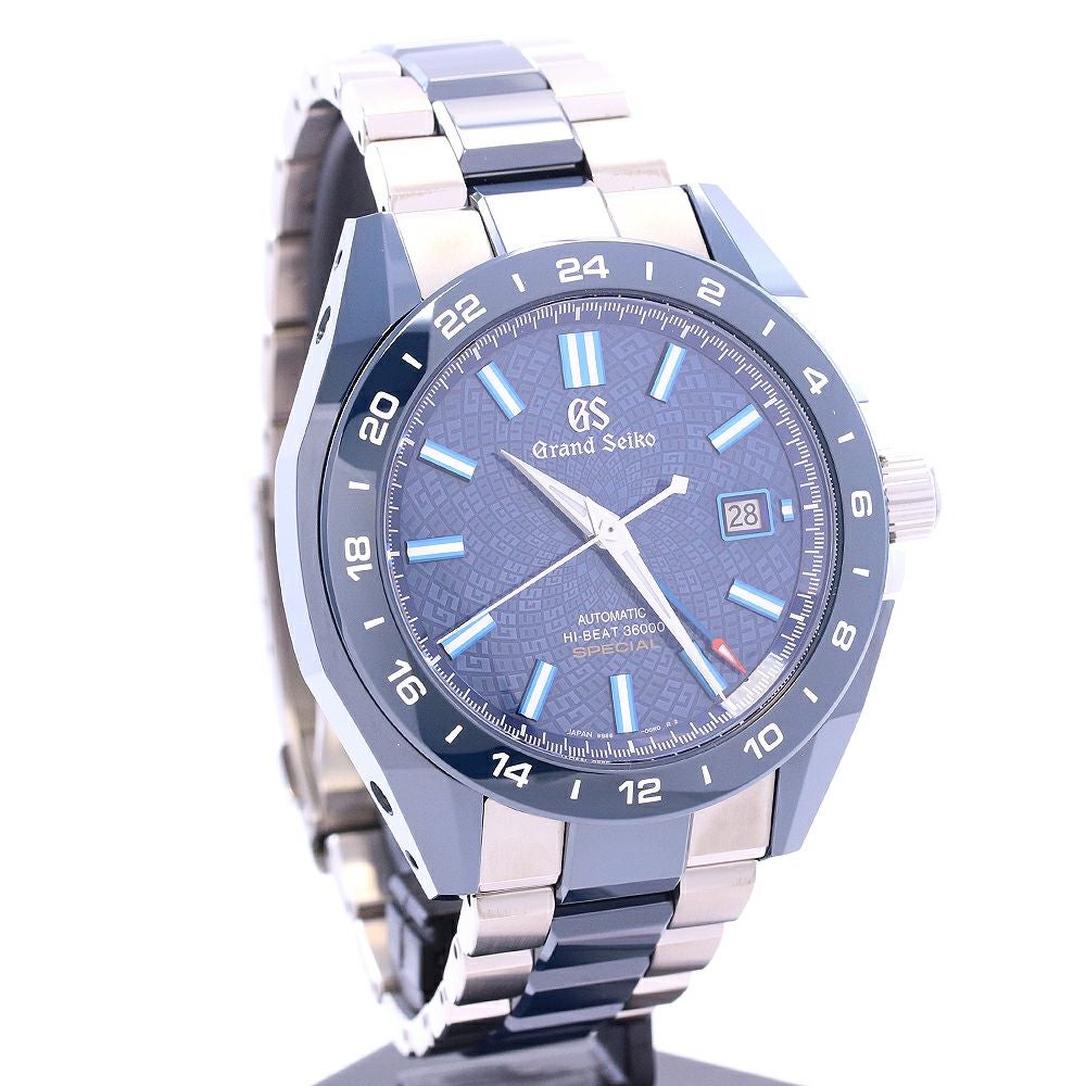【中古】GRAND SEIKO MECHANICAL HIGH-BEAT GMT CALIBER 9S 20TH ANNIVERSARY LIMITED グランドセイコー メカニカルハイビート36000 GMT キャリバー9S 20周年記念350本限定 SBGJ229 (9S86-00H0)
