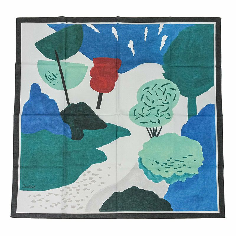 Sarahbel Cotton scarf Mountain サラベル コットンスカーフ SAB-cot-scarf-mountain