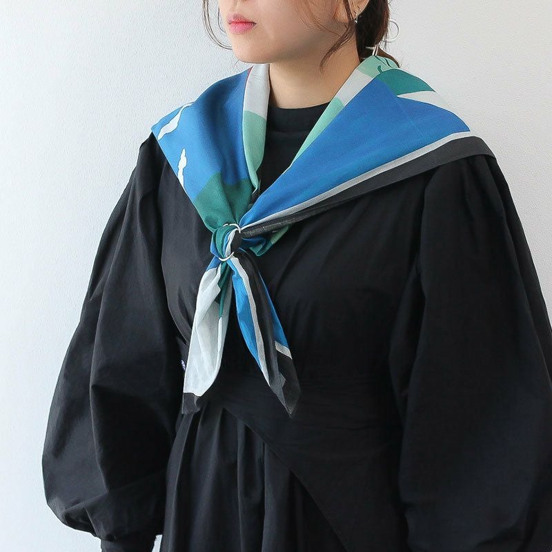 Sarahbel Cotton scarf Mountain サラベル コットンスカーフ SAB-cot-scarf-mountain