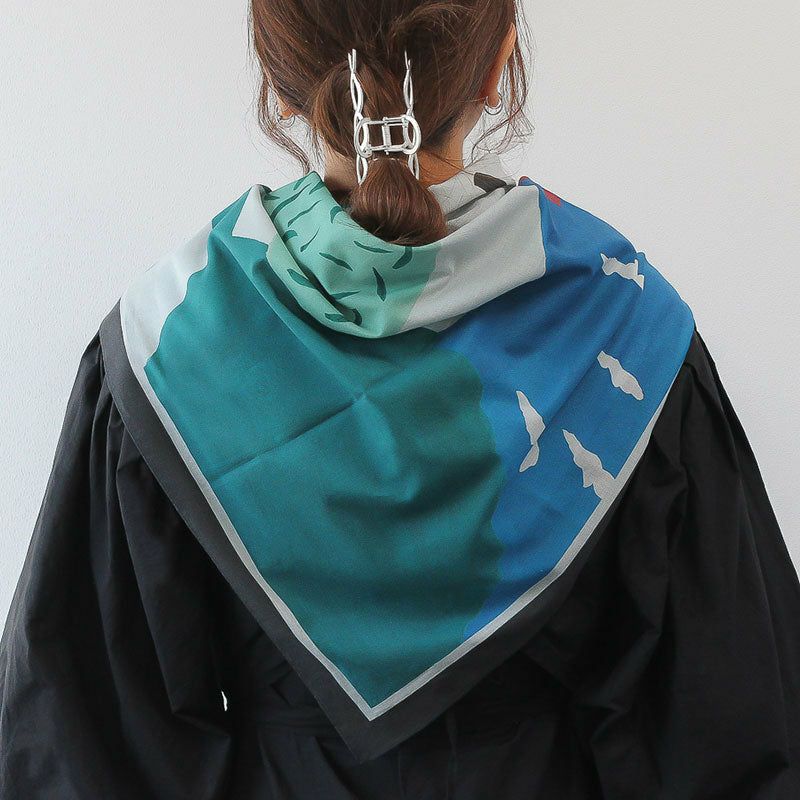 Sarahbel Cotton scarf Mountain サラベル コットンスカーフ SAB-cot-scarf-mountain