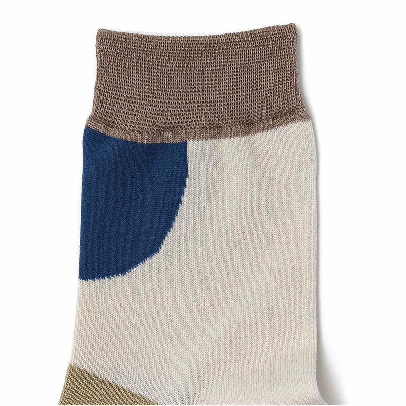 Sarahbel Socks Half circle Ivory  サラベル ソックス ハーフ サイクル アイボリー SAB-socks-half-circle-ivory