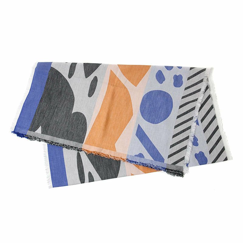 Sarahbel cotton stole Lake Blue サラベル コットンストール レイク ブルー SAB-cot-stole-lake-blue