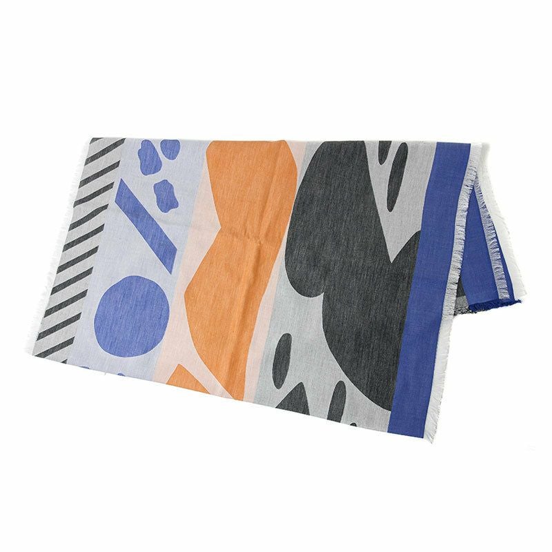 Sarahbel cotton stole Lake Blue サラベル コットンストール レイク ブルー SAB-cot-stole-lake-blue