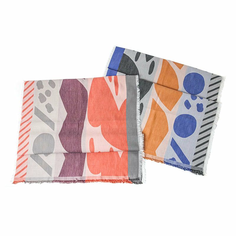 Sarahbel cotton stole Lake Blue サラベル コットンストール レイク ブルー SAB-cot-stole-lake-blue