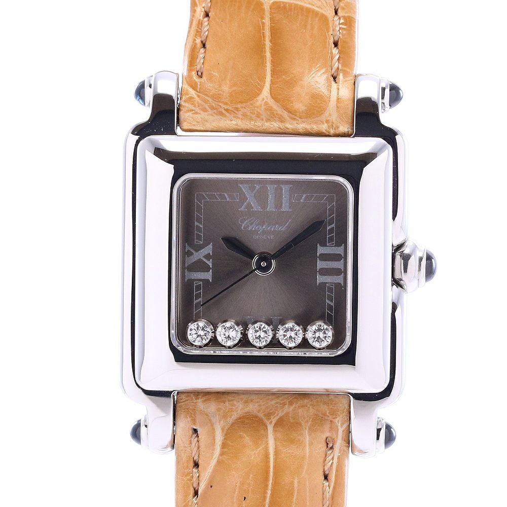 中古】CHOPARD HAPPY SPORT SQUARE MINI ショパール ハッピースポーツ