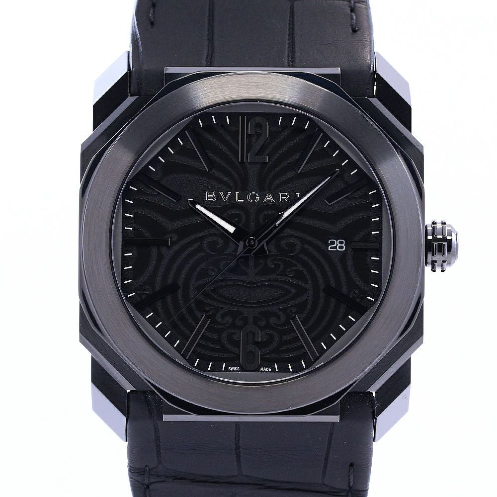 中古】BVLGARI OCTO ALL BLACKS ブルガリ オクト オールブラックス