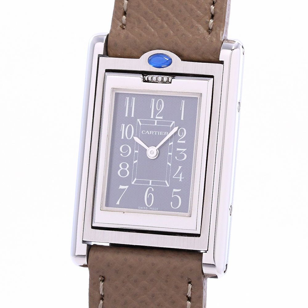 Cartier タンクバスキュラント　SM 中古】CARTIER TANK BASCULANTE WATCH SMALL MODEL カルティエ タンク
