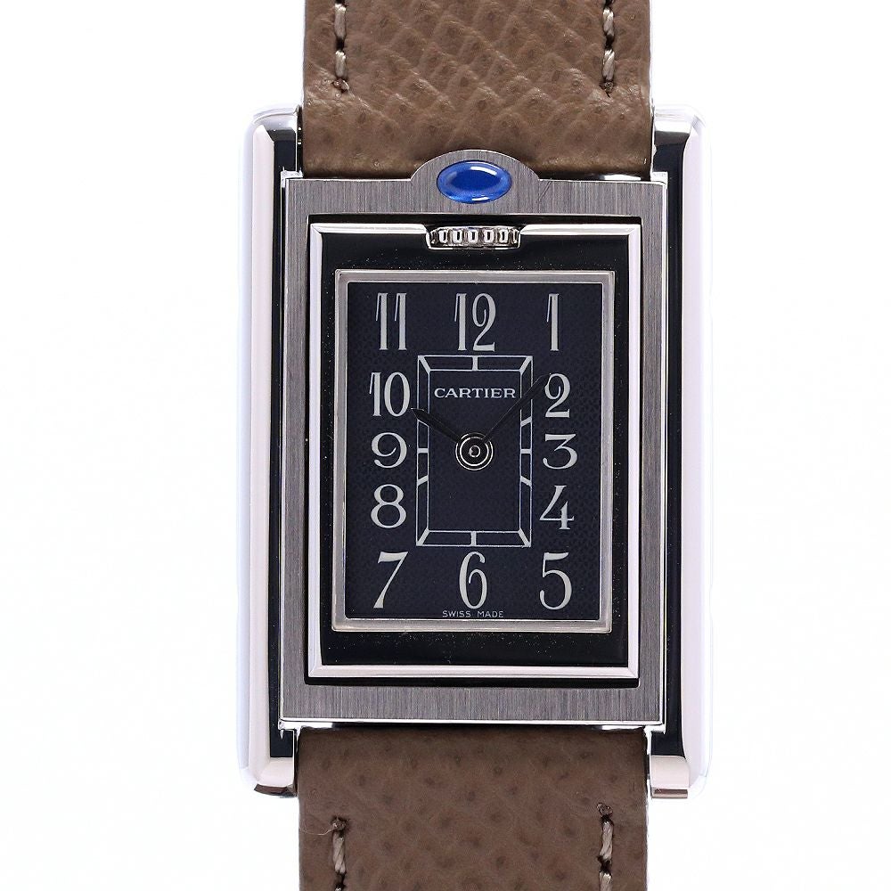 中古】CARTIER TANK BASCULANTE WATCH SMALL MODEL カルティエ タンク