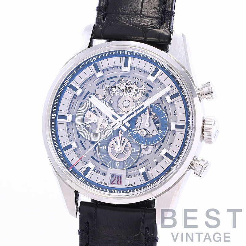【中古】ZENITH CHRONOMASTER EL PRIMERO FULL OPEN ゼニス クロノマスター エル・プリメロ フルオープン 03.2081.400/78.C813