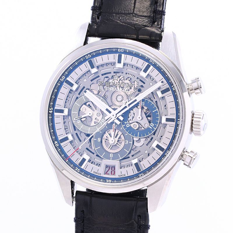 【中古】ZENITH CHRONOMASTER EL PRIMERO FULL OPEN ゼニス クロノマスター エル・プリメロ フルオープン 03.2081.400/78.C813