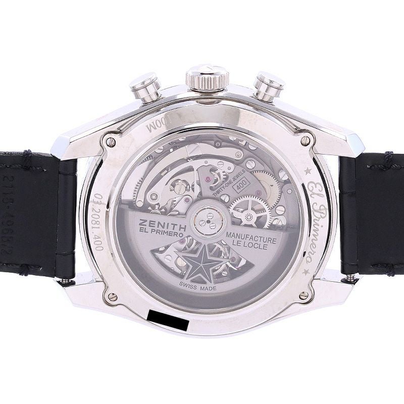 【中古】ZENITH CHRONOMASTER EL PRIMERO FULL OPEN ゼニス クロノマスター エル・プリメロ フルオープン 03.2081.400/78.C813