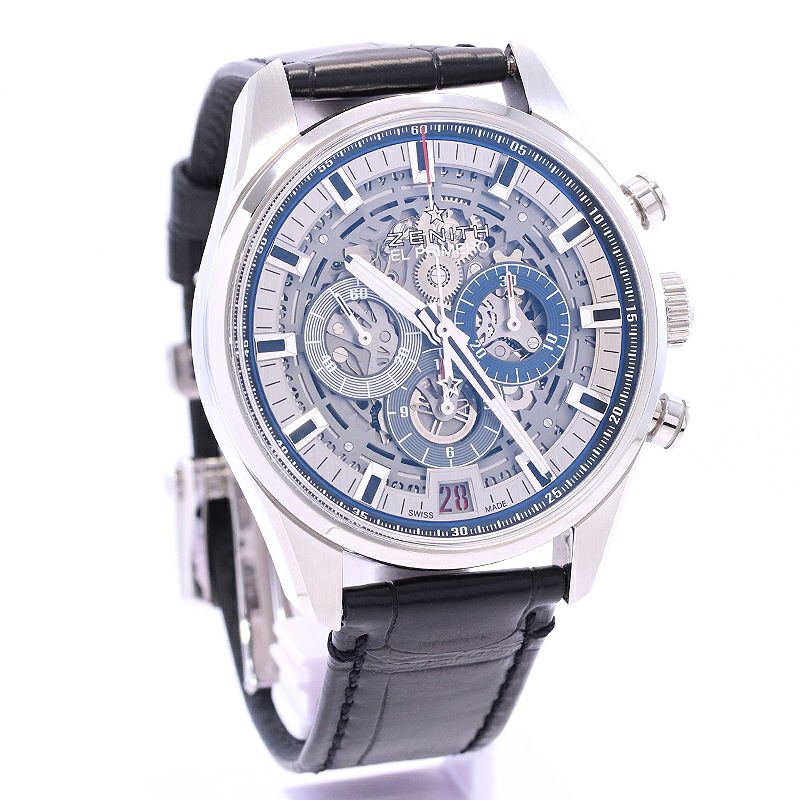 【中古】ZENITH CHRONOMASTER EL PRIMERO FULL OPEN ゼニス クロノマスター エル・プリメロ フルオープン 03.2081.400/78.C813