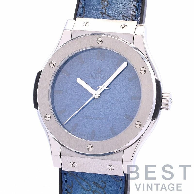中古】HUBLOT CLASSIC FUSION BERLUTI SCRITTO OCEAN BLUE LIMITED