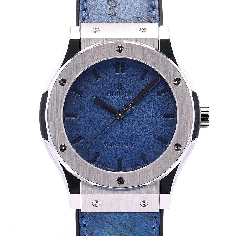 中古】HUBLOT CLASSIC FUSION BERLUTI SCRITTO OCEAN BLUE LIMITED