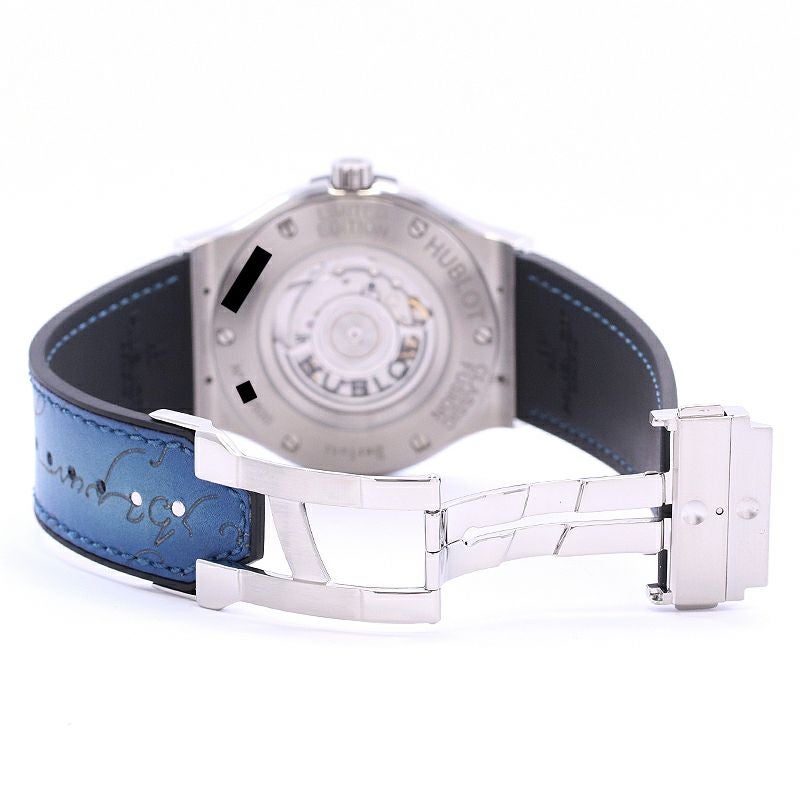中古】HUBLOT CLASSIC FUSION BERLUTI SCRITTO OCEAN BLUE LIMITED