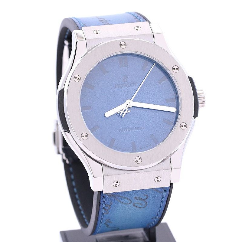 中古】HUBLOT CLASSIC FUSION BERLUTI SCRITTO OCEAN BLUE LIMITED