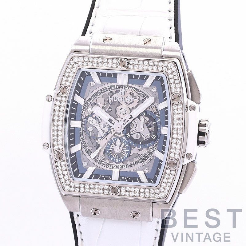 中古】HUBLOT SPIRIT OF BIG BANG TITANIUM WHITE DIAMOND JAPAN